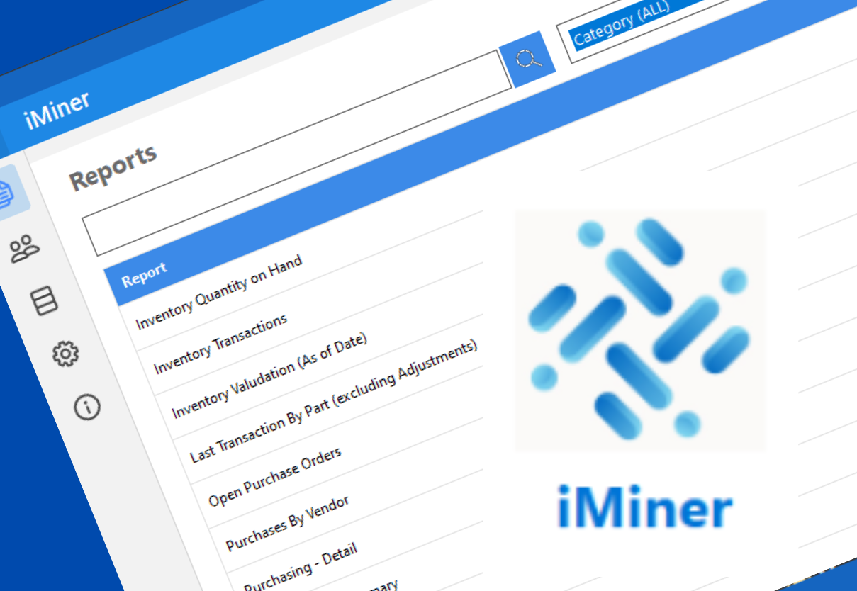 iMiner for Infor VISUAL ERP - Reporting Tool